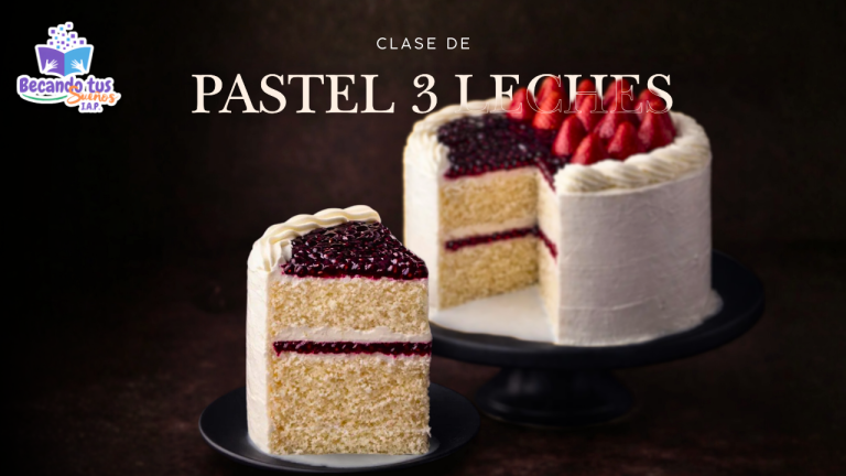 “Pastel de tres leches con frutos rojos: tradición con un toque frutal”