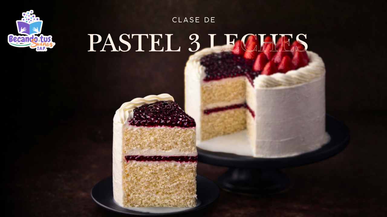 “Pastel de tres leches con frutos rojos: tradición con un toque frutal”