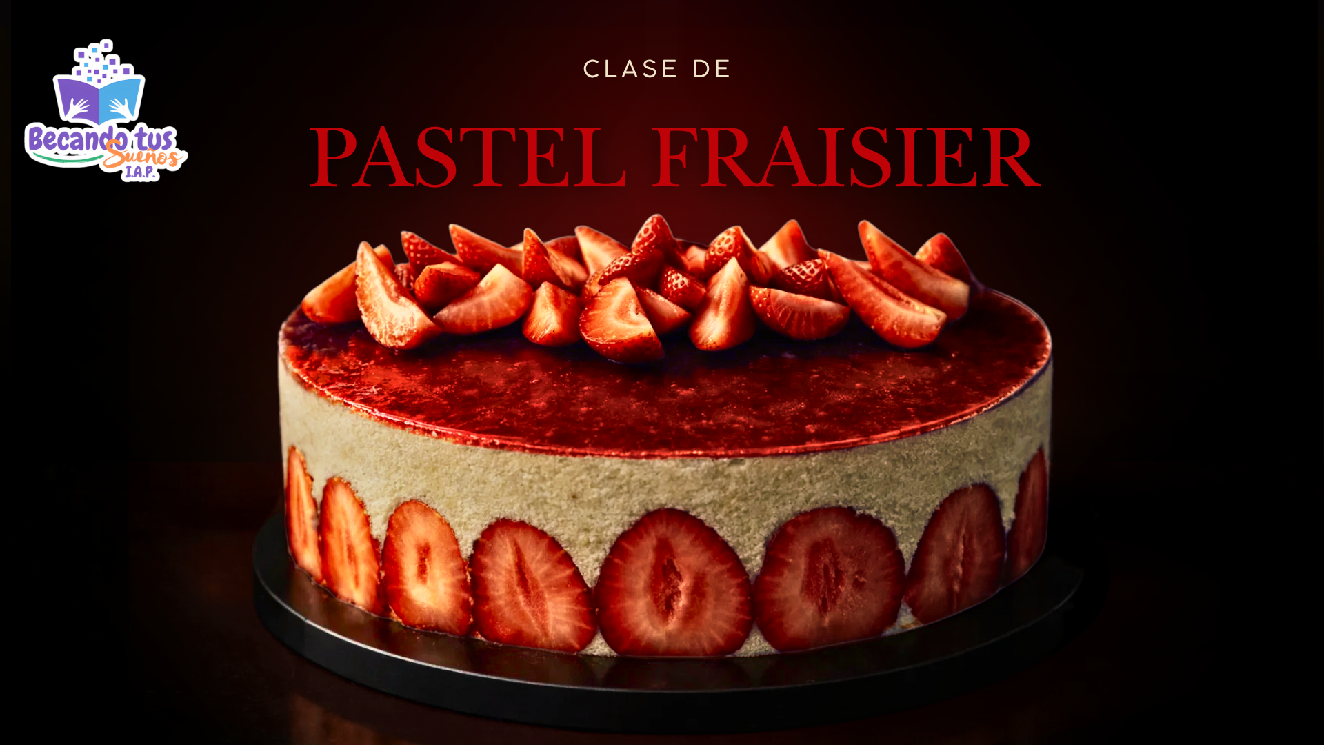 “Pastel Fraisier francés con espejo de fresa: elegancia clásica en cada capa”