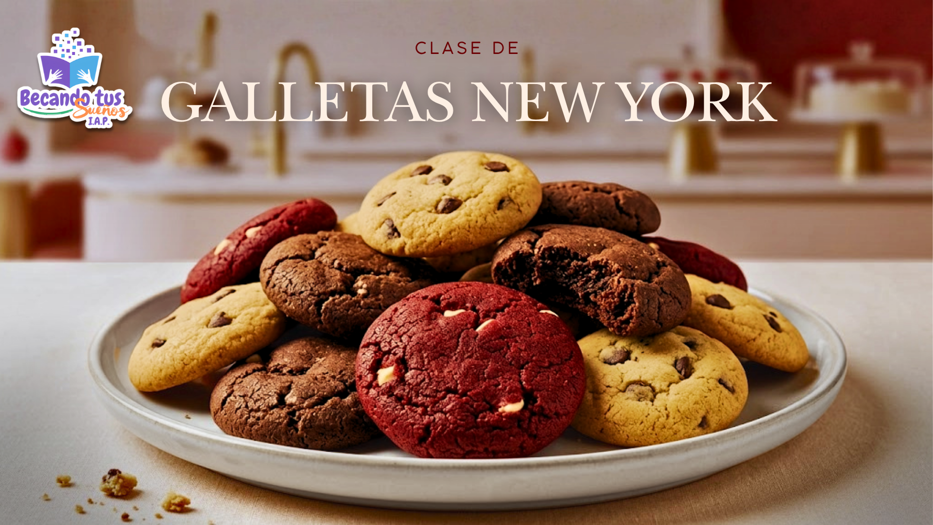 “Galletas New York: Clásicas, Red Velvet y Chocolate Extremo”