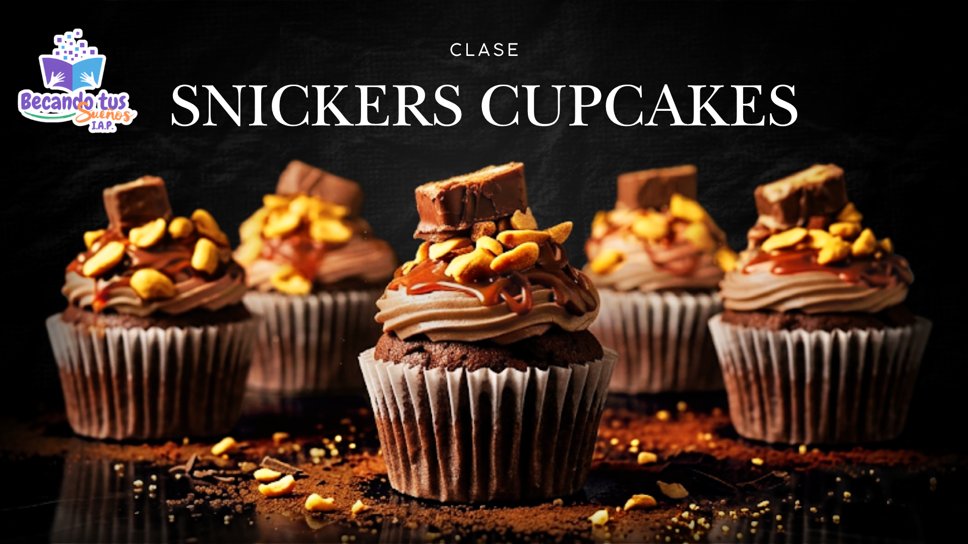“Snickers Cupcakes: chocolate, caramelo y cacahuate en cada mordida”